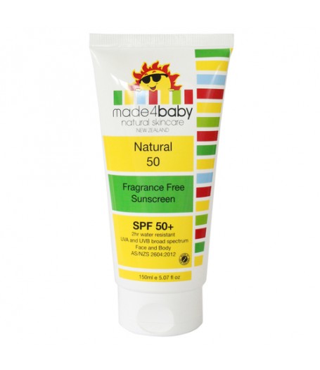 Made4Baby Natural 50防曬霜SPF 50+ 150ml